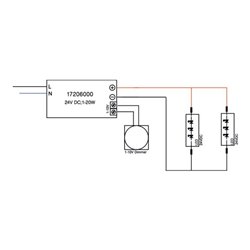 Brumberg Leuchten LED-Netzgerät 20W 24VDC ws 17206000