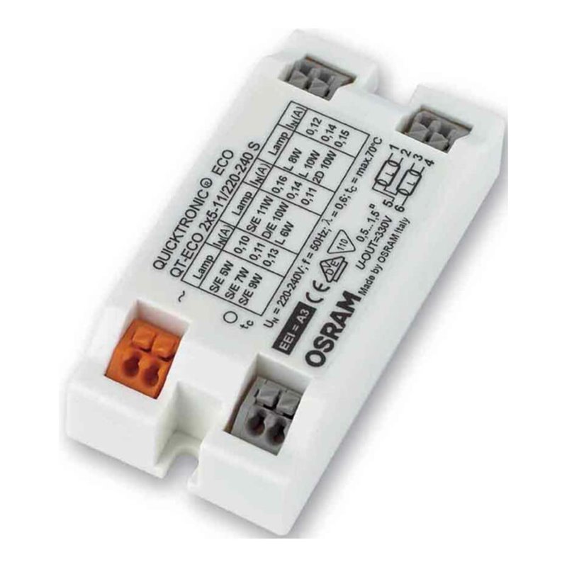 OSRAM BETRIEBSGERÄTE Elektronischer Trafo QT-ECO 2x5-11 S