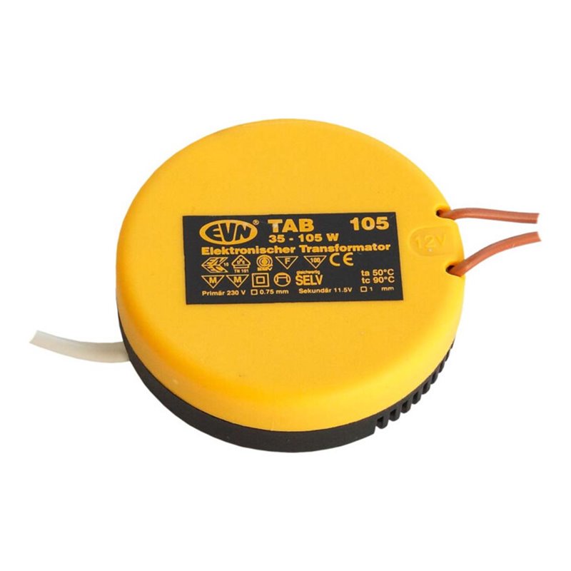 EVN Lichttechnik Trafo 35-105W H22mm D70mm TAB 105