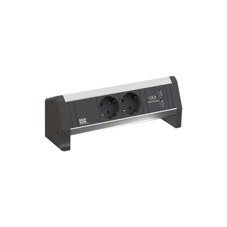 Bachmann Steckdosenleiste DESK 2x Schutzk.-Dose 902.0192