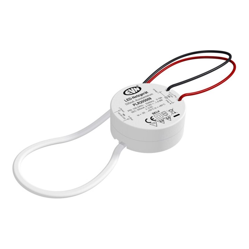 EVN Lichttechnik LED-Netzgerät 500mA 1-9W P20 PLR205009