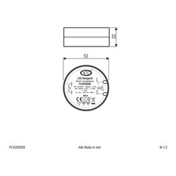 EVN Lichttechnik LED-Netzgerät 500mA 1-9W P20 PLR205009
