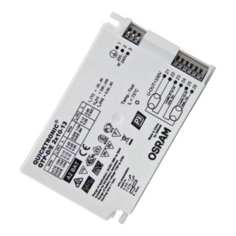 OSRAM BETRIEBSGERÄTE Elektronischer Trafo QTP-DE 2x10/13/22024