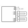 OSRAM BETRIEBSGERÄTE Elektronischer Trafo QTP-DE 2x10/13/22024