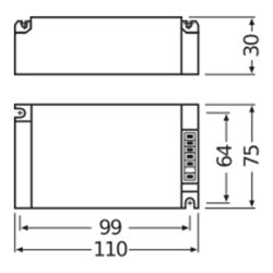 OSRAM BETRIEBSGERÄTE Elektronischer Trafo PTi 70/220-240 S