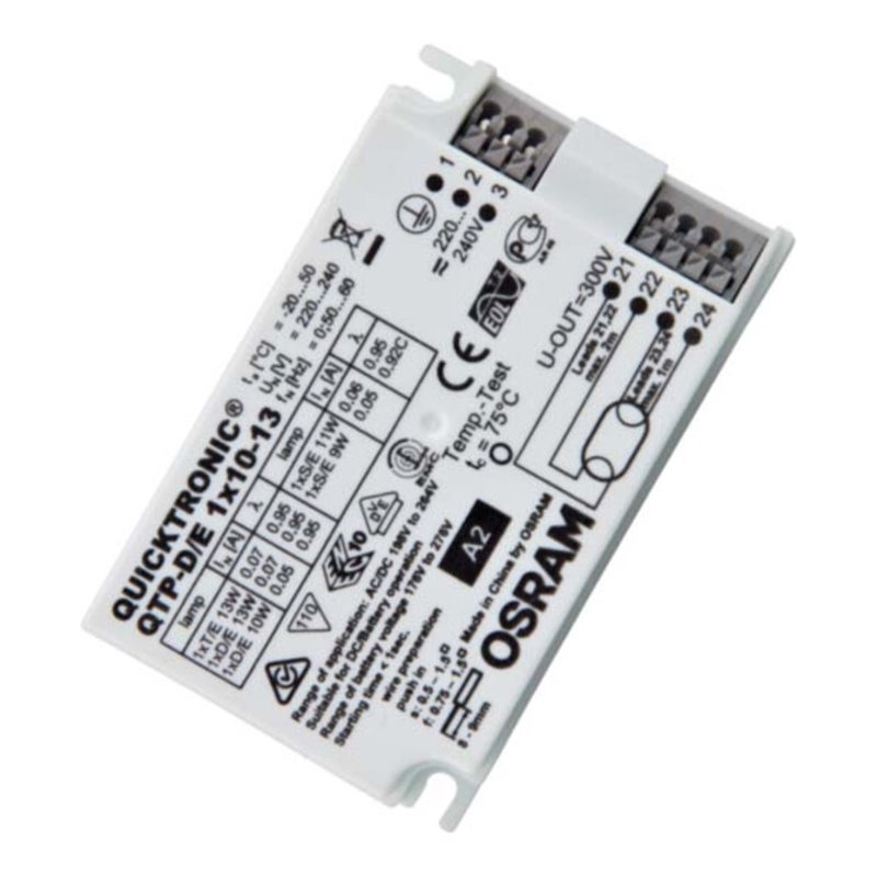 OSRAM BETRIEBSGERÄTE Elektronischer Trafo QTP-DE 1x10/13/22024