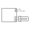 OSRAM BETRIEBSGERÄTE Elektronischer Trafo QTP-DE 1x10/13/22024