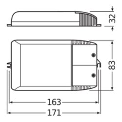 OSRAM BETRIEBSGERÄTE Elektronischer Trafo PTi 70/220-240 I