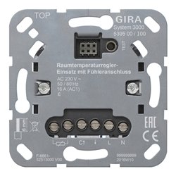 Gira Raumtemperaturreg.-Einsatz u.Fühleranschl.Eins. 539500
