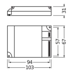 OSRAM BETRIEBSGERÄTE Elektronischer Trafo QTPM1X26-42/220-240S
