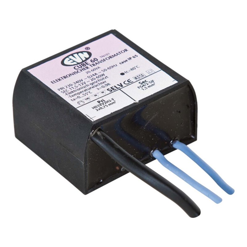 EVN Lichttechnik Trafo 20-60W IP65 CUBE 60
