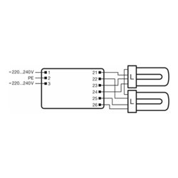 OSRAM BETRIEBSGERÄTE EVG QTP-DL 2x55/240 GII