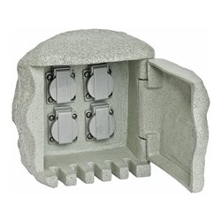 EVN Lichttechnik Gartenenergieverteiler Steinform 4-fach 230 418