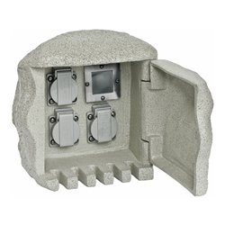 EVN Lichttechnik Gartenenergieverteiler 3-fach m. Funkempf. 230 3FE2