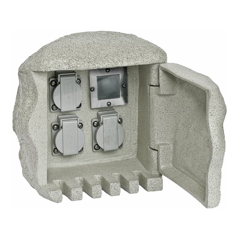 EVN Lichttechnik Gartenenergieverteiler 3-fach m. Funkempf. 230 3FE2