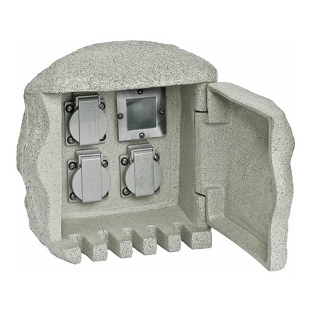 EVN Lichttechnik Gartenenergieverteiler 3-fach m. Funkempf. 230 3FE2