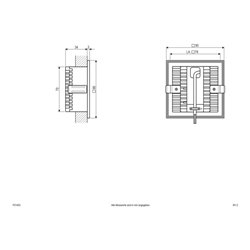 EVN Lichttechnik LED Wandeinbauleuchte 1,2W warmweiß P21 402