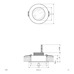 EVN Lichttechnik P-LED Einbauleuchte 3W 700mA 3000K P22 03 02
