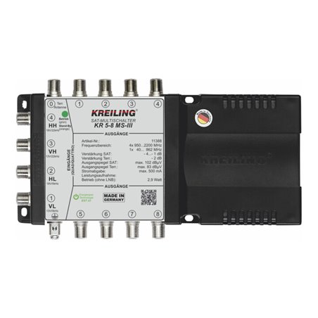 Kreiling Tech. Multischalter 4+1 Ein., 8 Teil. KR 5-8 MS-III