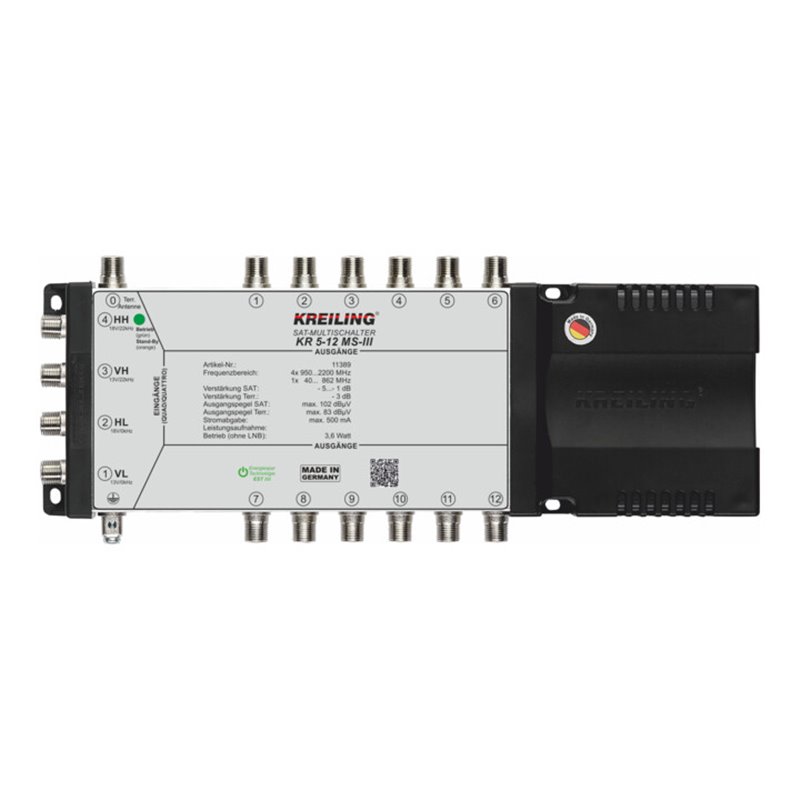 Kreiling Tech. Multischalter 4+1Eing 12 Teil KR 5-12 MS-III