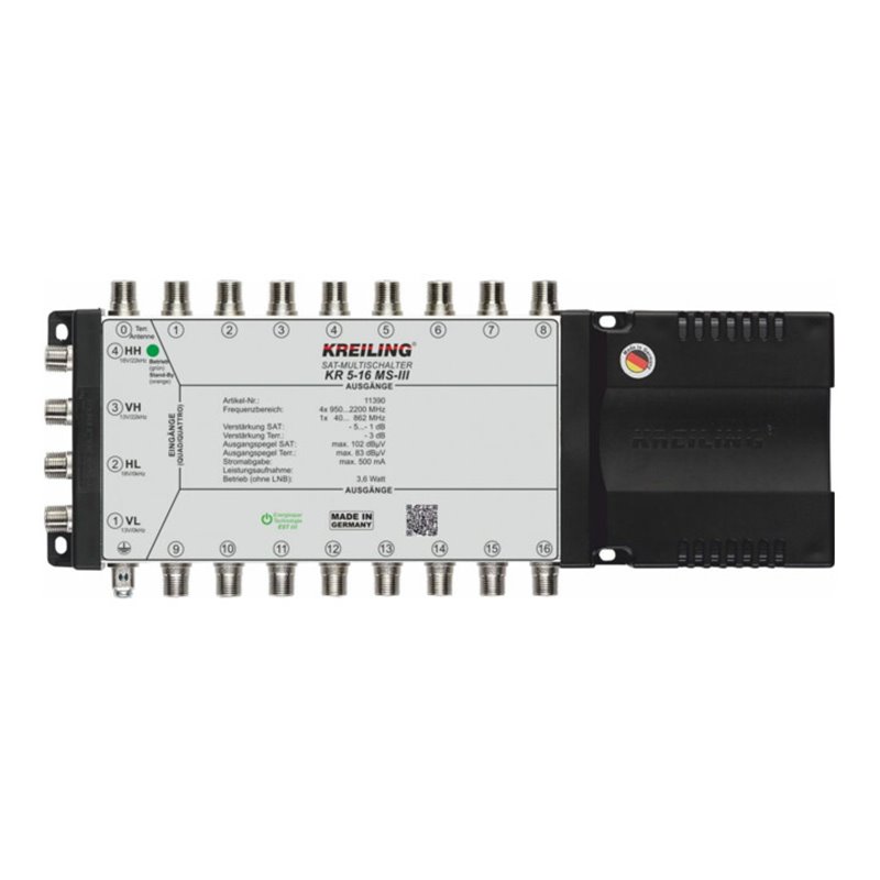 Kreiling Tech. Multischalter 4+1Eing 12 Teil KR 5-16 MS III