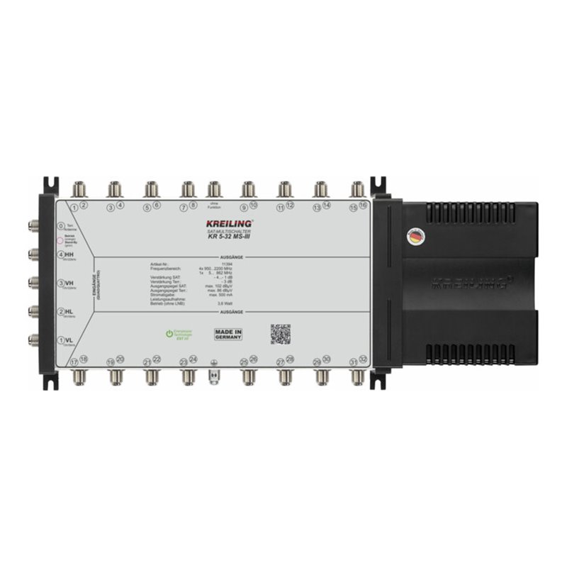 Kreiling Tech. Multischalter 4+1 Ein., 32 Teil. KR 5-32 MS-III