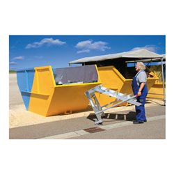 MUNK Aluminium-Arbeitspodest fahrbar: Aluminium geriffelt