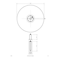EVN Lichttechnik Kugel-Leuchte D50cm E27 40W granitoptik GK5018