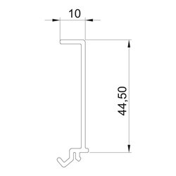 OBO Bettermann Vertr Trennwand 70x2000mm GK-TW70