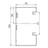 OBO Bettermann Vertr Geräteeinbaukanal o. OT 70x130x2000, St GS-A70130RW