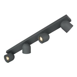 Böhmer Deckenstrahler 4xGU10 Struktur grau 42004