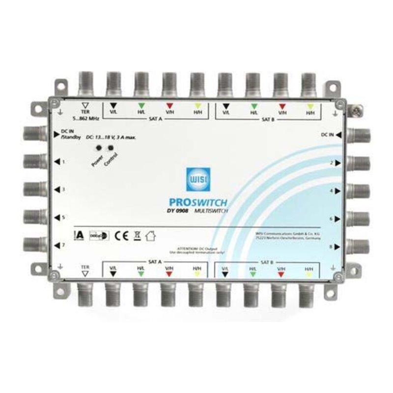 Wisi Multischalter 9in8 ter.pass.o.NT DY 0908