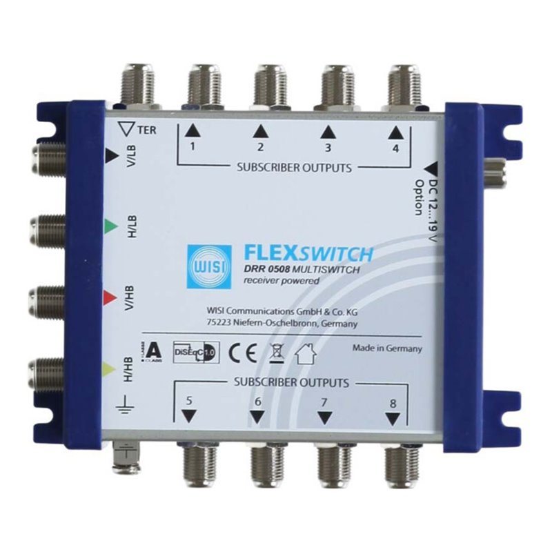 Wisi Multischalter 5in8,Kask.TerrPass DRR 0508