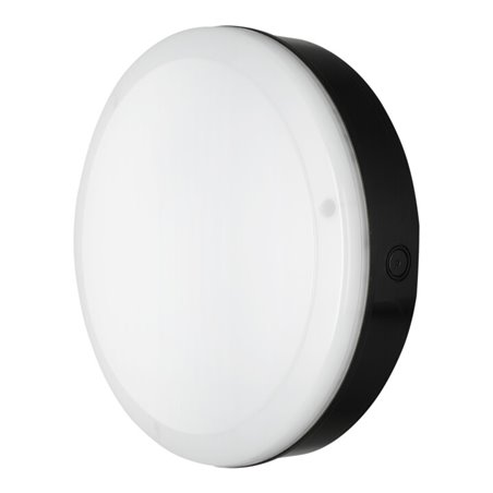 LEDVANCE LED-Wand-/Deckenleuchte 4000K, m. Sensor, sw SFBLKH30015W4000KSBK