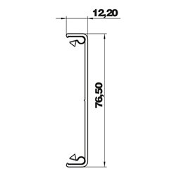 OBO Bettermann Vertr Oberteil 80x2000mm GA-OTEL