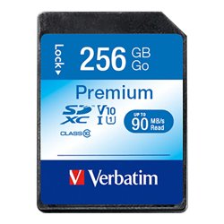 Verbatim SDXC-Card 256GB Premium,Class10,U1 44026