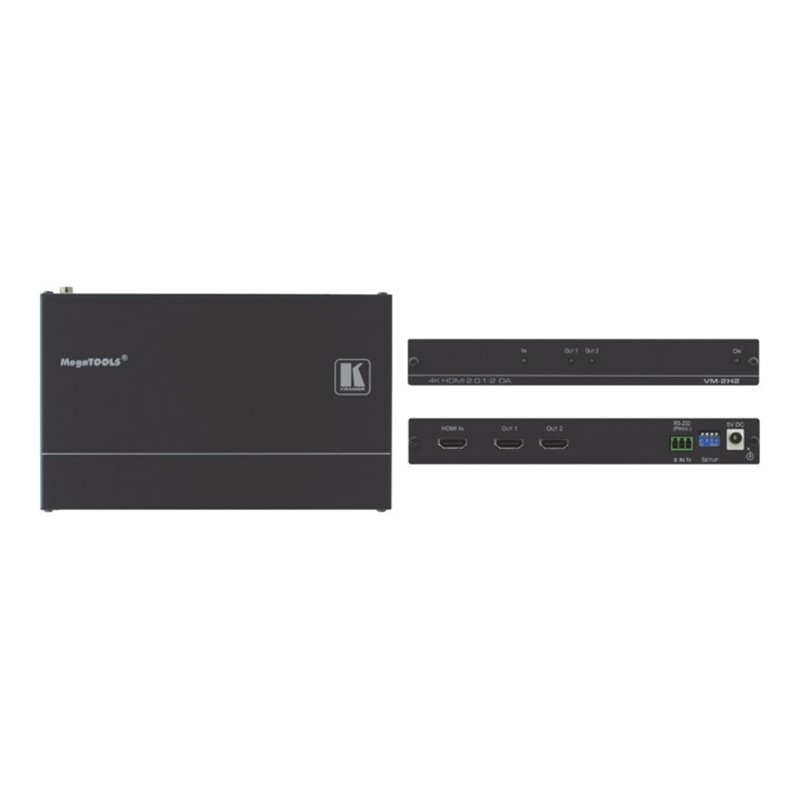 Kramer 4K HDMI-Verteilverstärker 1:2 VM-2H2