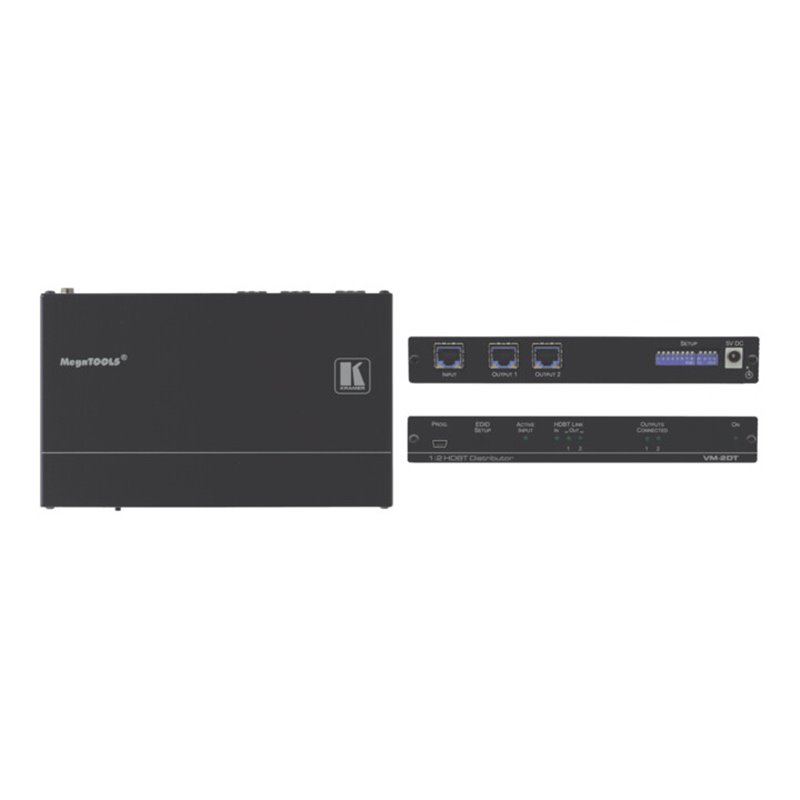 Kramer 4K Verteilverstärker 1:2 4:2:0 HDBaseT VM-2DT