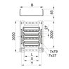OBO Bettermann Vertr Kabelrinne 85x300x3050mm MKSM 830 FS