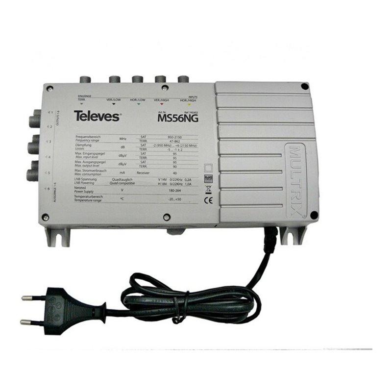 Televes Multischalter mit Netzteil MS56NG
