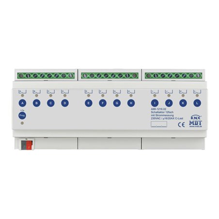MDT technologies Schaltaktor 12-fach 12TE REG, 16/20A, 230VAC AMI-1216.02