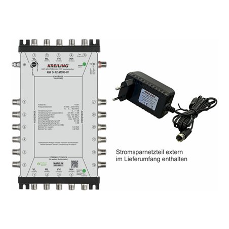 Kreiling Tech. Multischalter kaskadierbar 4+1Eing 12 Teil KR 5-12 MSK-III