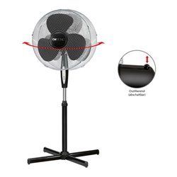 CTC Clatronic Standventilator m.FB 23cm,3Stufen,oszill. CTC VL3741 S sw