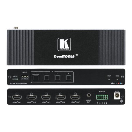 Kramer 4K HDMI Auto-Switcher 4x1 VS-411X