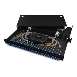 Corning LWL-Verteilerfeldgehäuse 48Fasern DPX OS2 LC LAN1-48AE-PGTL-B