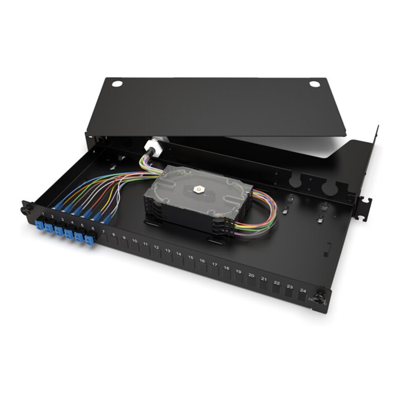 Corning LWL-Verteilerfeldgehäuse 12Fasern DPX OS2 LC LAN1-12AE-PGTL-B