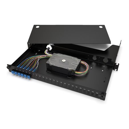 Corning LWL-Verteilerfeldgehäuse 12Fasern DPX OS2 LC LAN1-12AE-PGTL-B