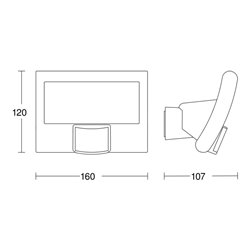 Steinel Sensor-LED-Strahler XLED HOME CURVEDWSV2