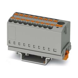 Phoenix Contact Verteilerblock 0,14-4qmm, grau PTFIX6/18X2,5-NS35GY