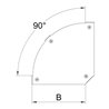 OBO Bettermann Vertr Deckel Bogen 90Grad B300mm DFBM 90 300 FS